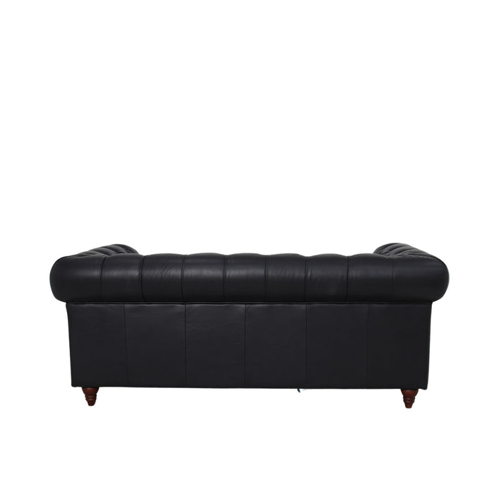 Belgravia Chesterfield Top Grain Tufted Leather Sofa – Classic Elegance in Premium Leather