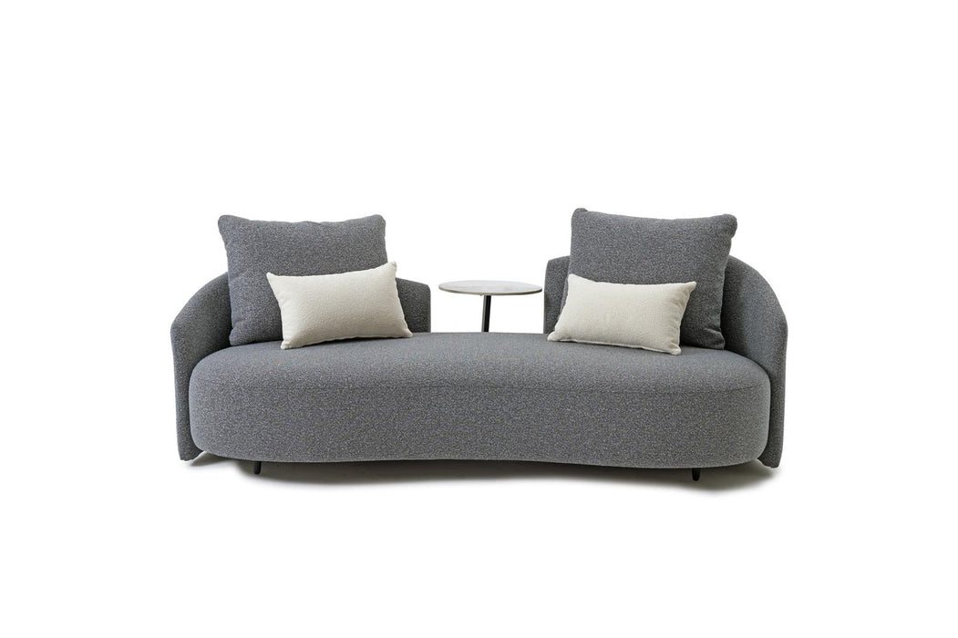 Serene Outdoor Modern Sofa - 83",  Gray Bouclé All-Weather
