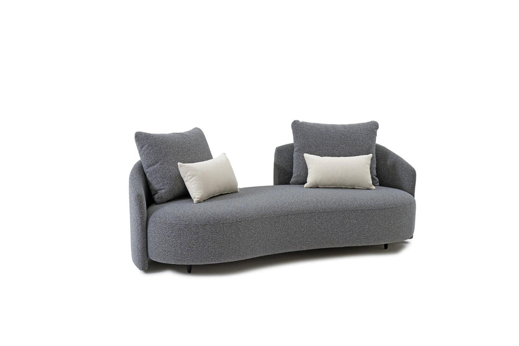 Serene Outdoor Modern Sofa - 83",  Gray Bouclé All-Weather
