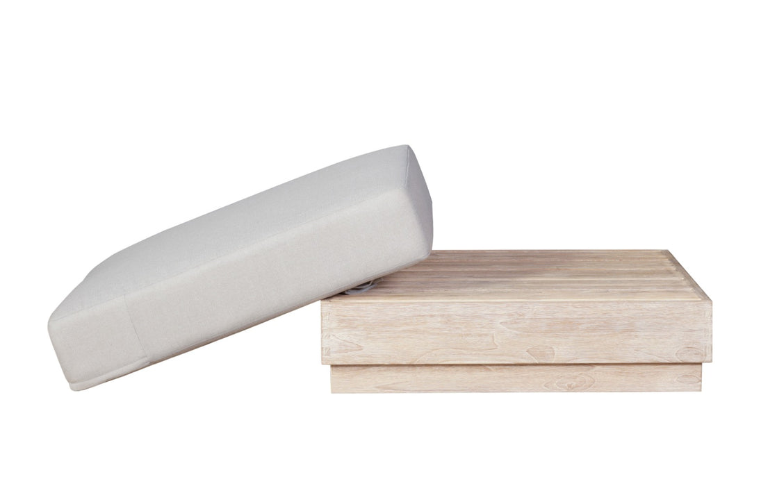 Paradiso Outdoor Teak Natural Ottoman