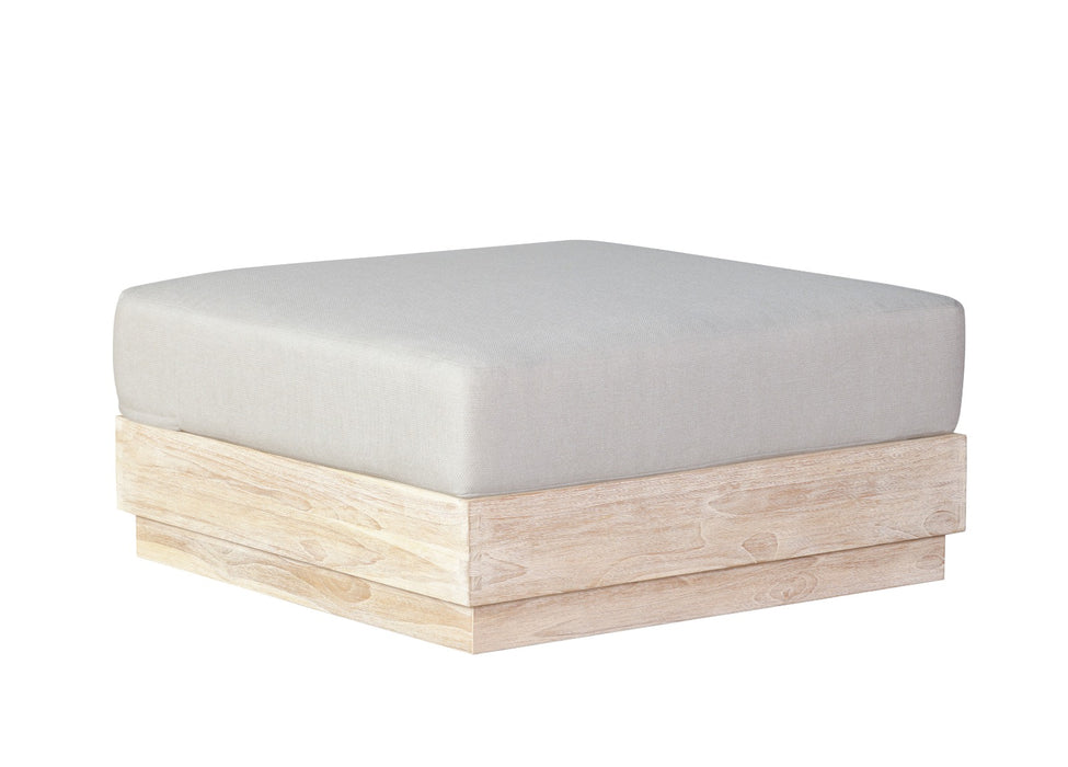 Paradiso Outdoor Teak Natural Ottoman