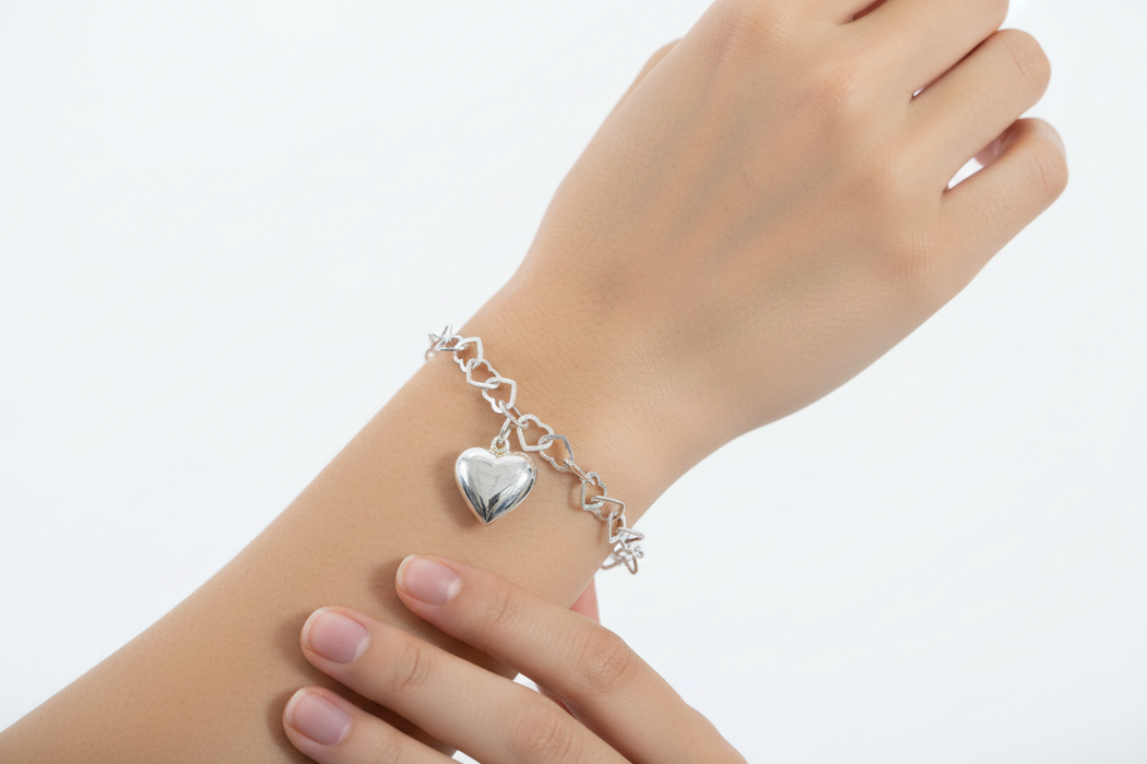 SS Heart Bracelet