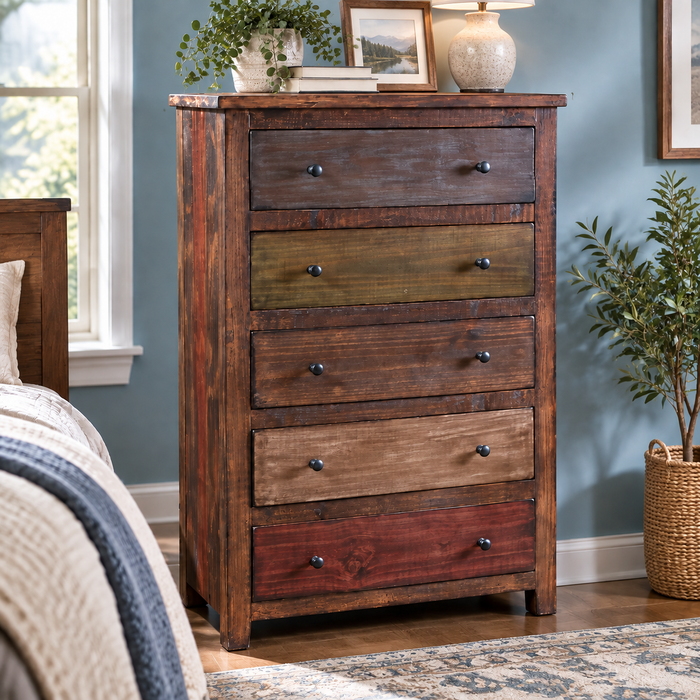 Bayshore 5 Drawer Highboy Dresser