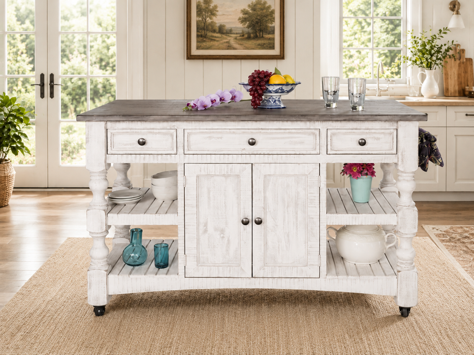 Stonegate Solid Pine Wood  Kitchen Island