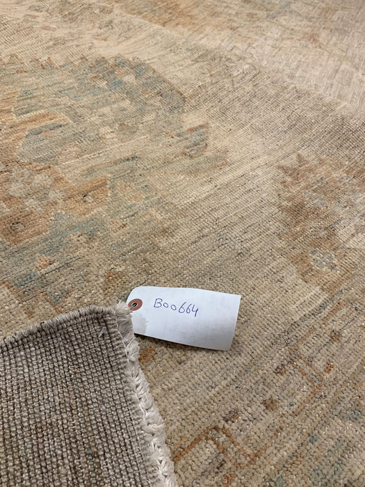 Hand-Knotted Sultanabad Vegetable-Dyed Wool Rug, 8' 10" x 11' 7"  (K)