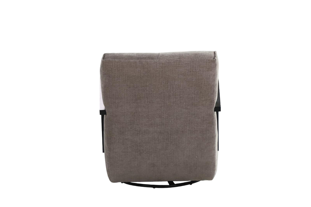 Linea Collection Modern Swivel Arm Chair - Gray