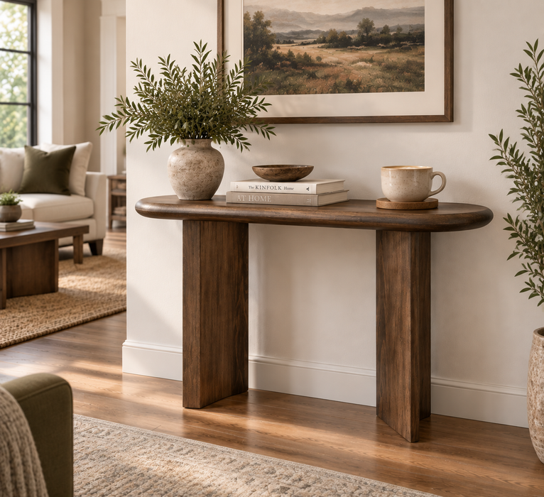 Anubis Solid Wood Sofa table