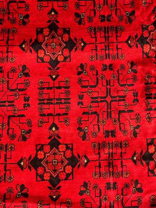 Terkaman Tribal Afghan Oriental Rug, size 8' 5" x 11' 6" (C)