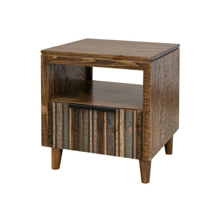 Giza Solid Wood 1-drawer End table