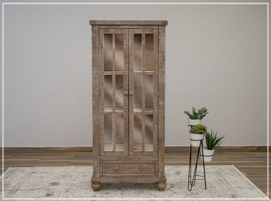 Kilargo Solid Wood & Glass Bookcase / China Cabinet