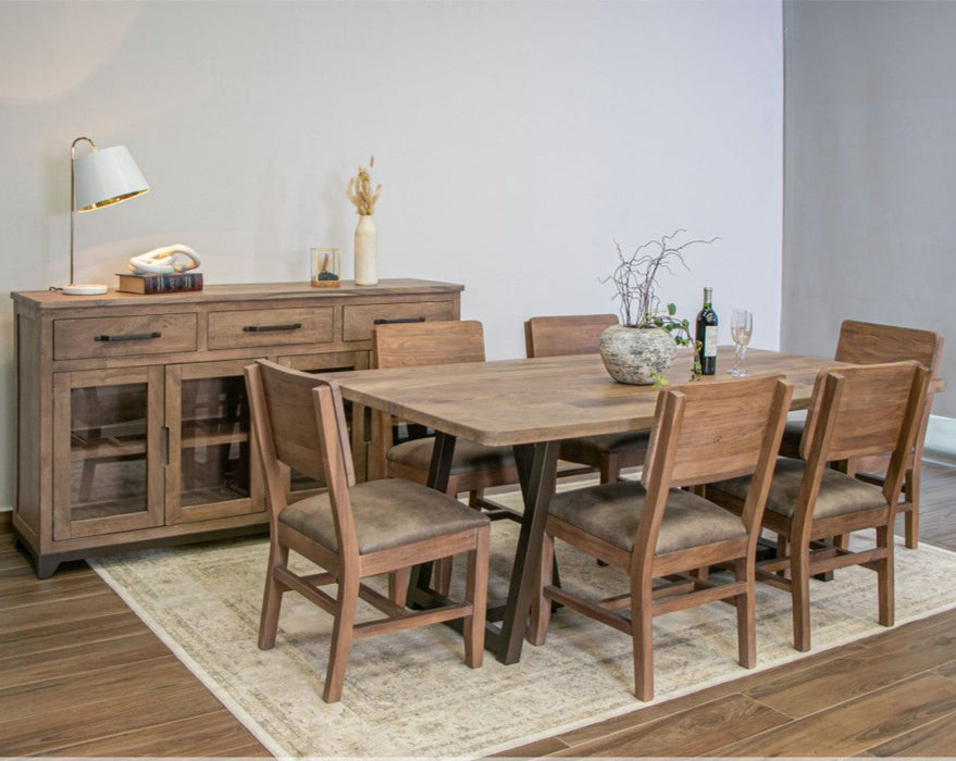 Natural Parota Solid Wood Dining Table Set (Options Available)