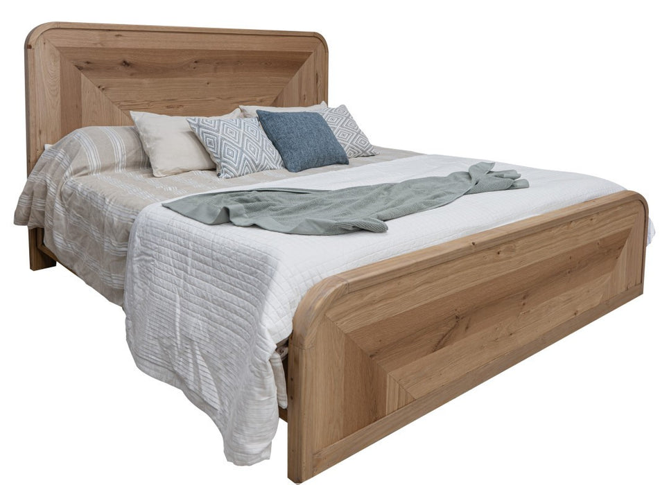 Denali Pine Wood Bedroom Set in Natural Brown Stain