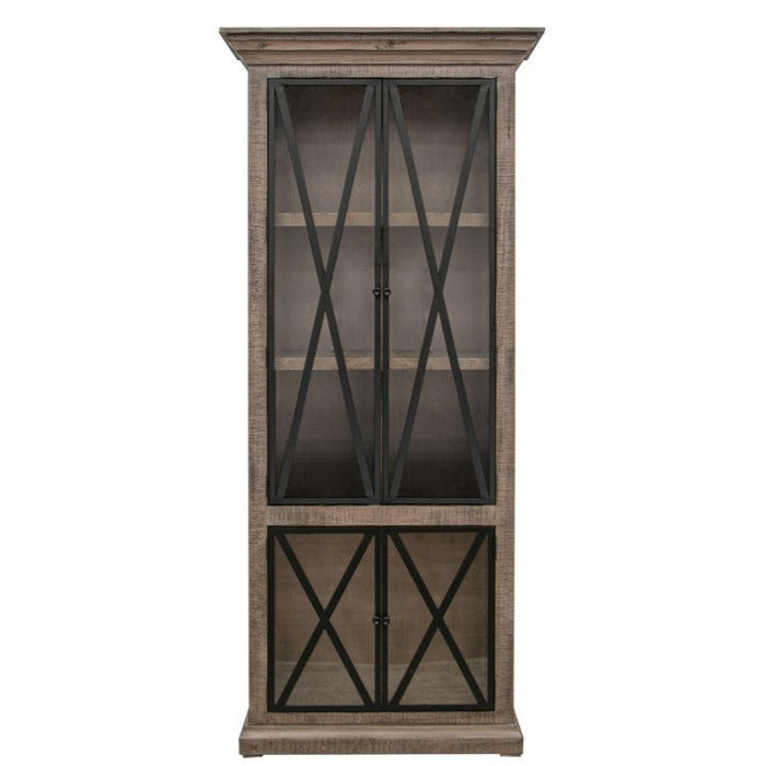 Morgan Solid Wood Tall Cabinet, Bookcase - 86"