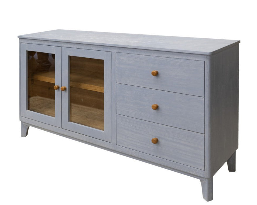 Jasmine Solid Wood Console / TV Stand - Blue