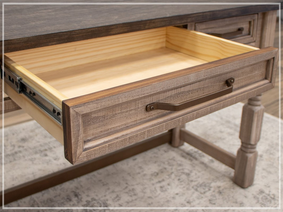 Aria Solid Wood Three-Drawer Desk