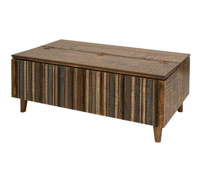 Giza Solid Wood Multicolored Living Room Table Set