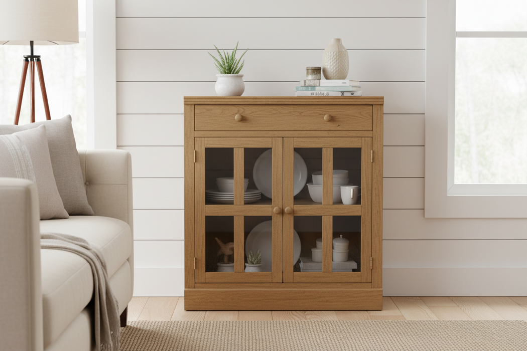 Rustic Modern Farmhouse Modular Cabinet – Solid Pine Wood