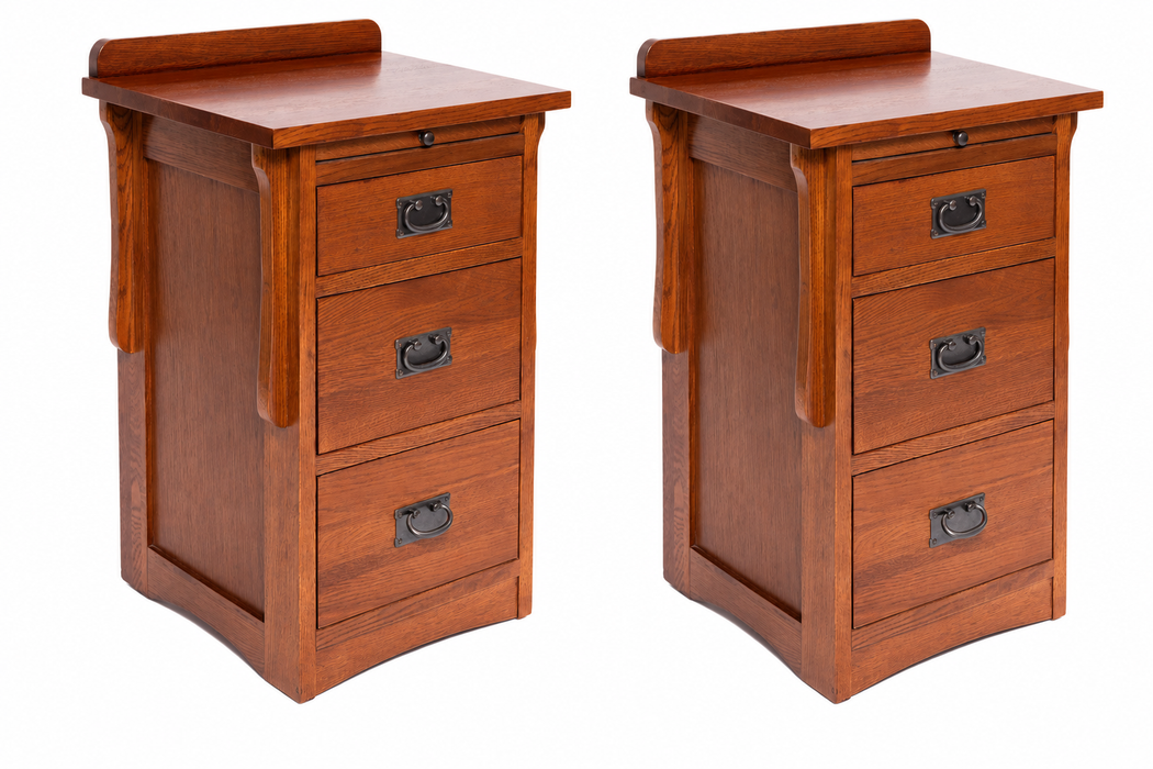 Crofter Style 3 Drawer End Table with Writing Tray-Michael Cherry-MC3