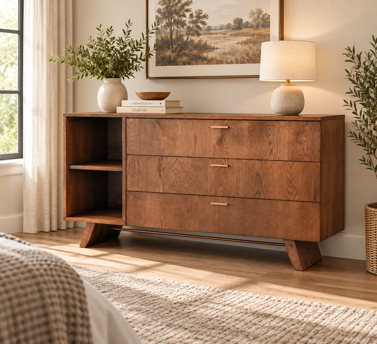 Gold Coast 3 Drawer Dresser - Special Walnut