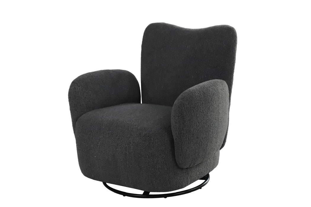 Atlas Modern Fabric Swivel Arm Chair