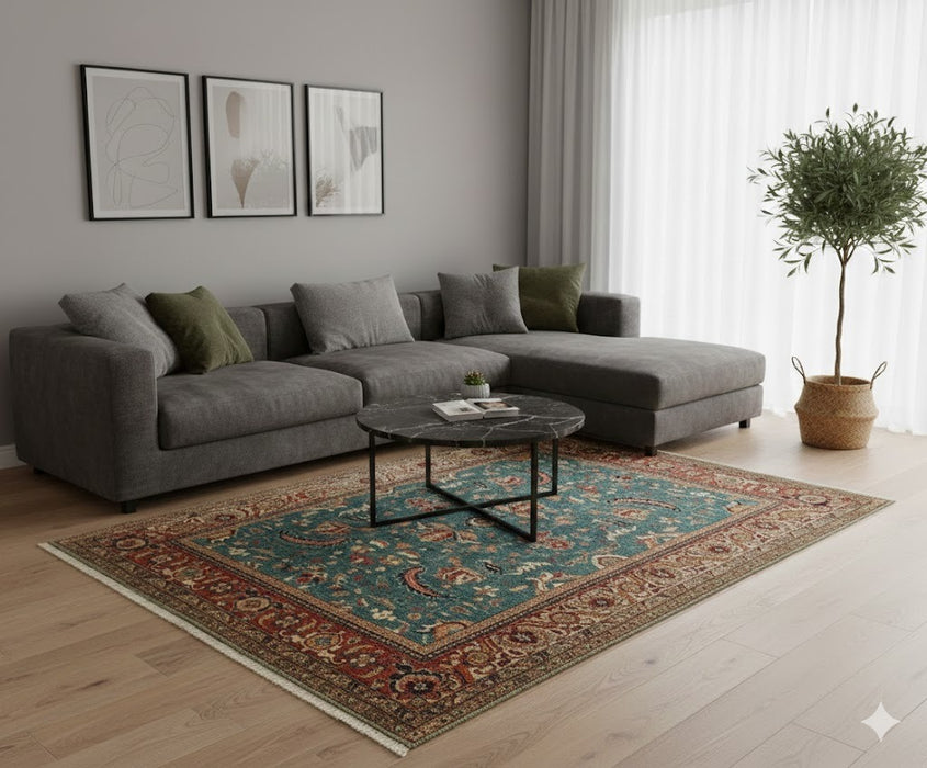 Hand-Knotted Sultanabad Vegetable-Dyed Wool Rug, 8' 3" x 9' 7" (K)