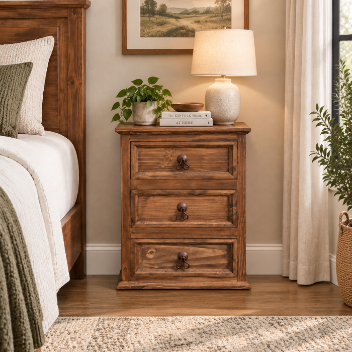 Larson Cross Bar Open End Table - Gray