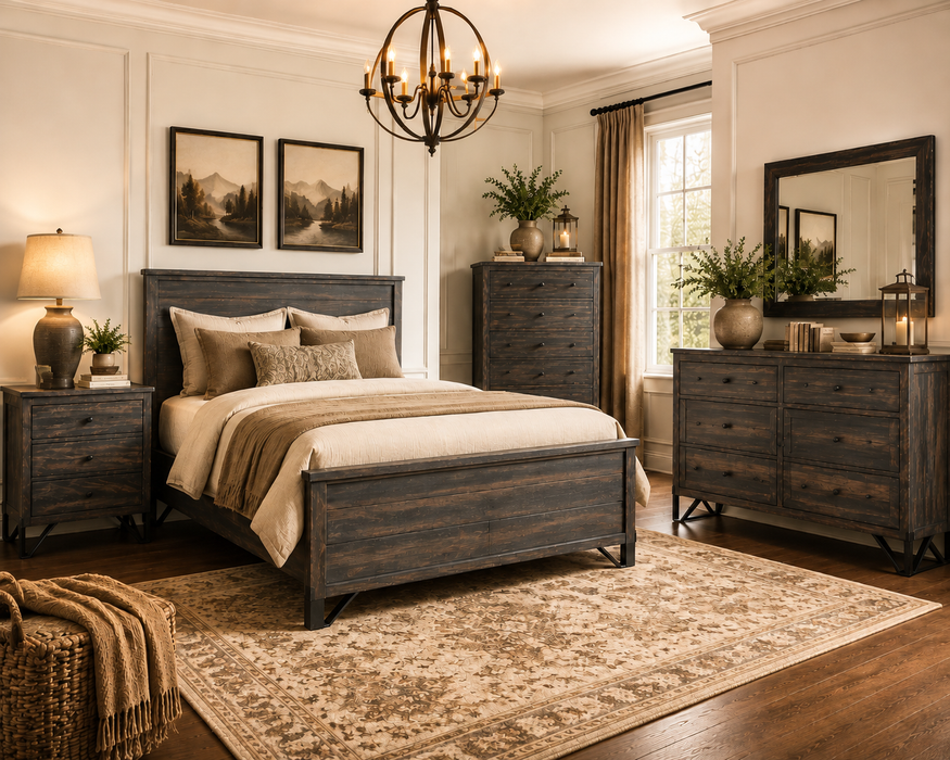 Sawyer Parota Wood 2 Drawer Nightstand 26''