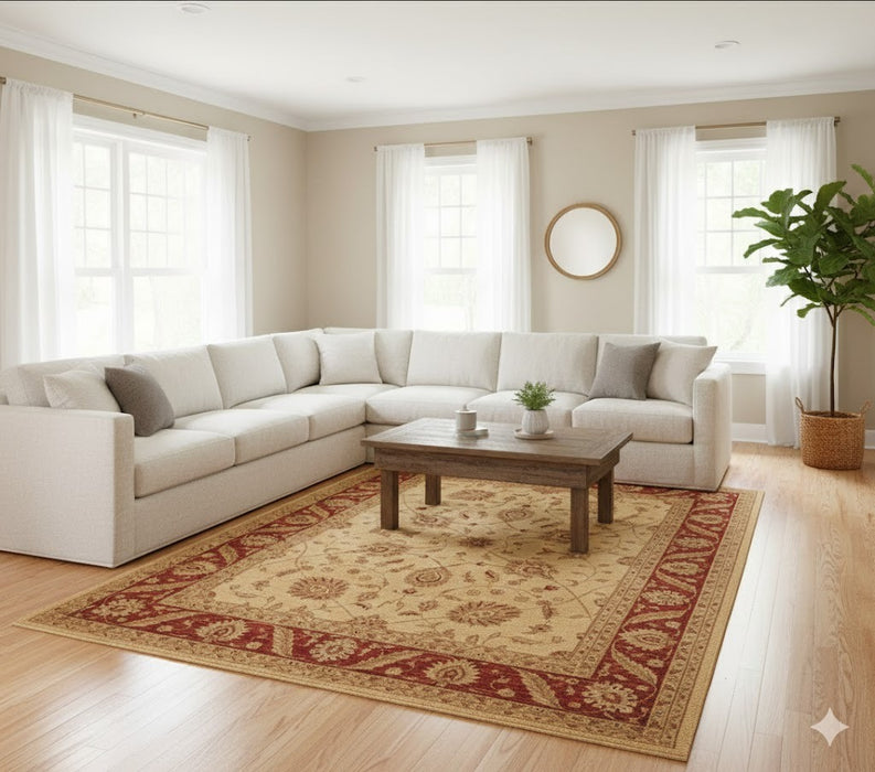 Hand-Knotted Sultanabad Vegetable-Dyed Wool Rug, 7' 11" x 10' 4" (K)