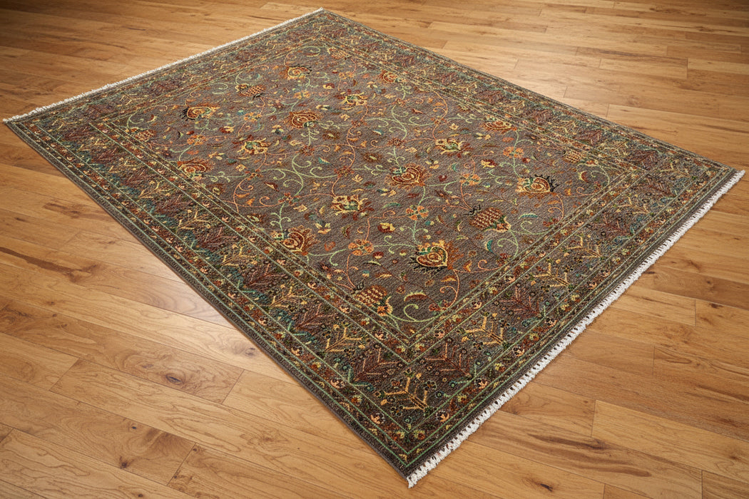 Hand-Knotted Sultanabad Vegetable-Dyed Wool Rug, 8' 5" x 11' 8"