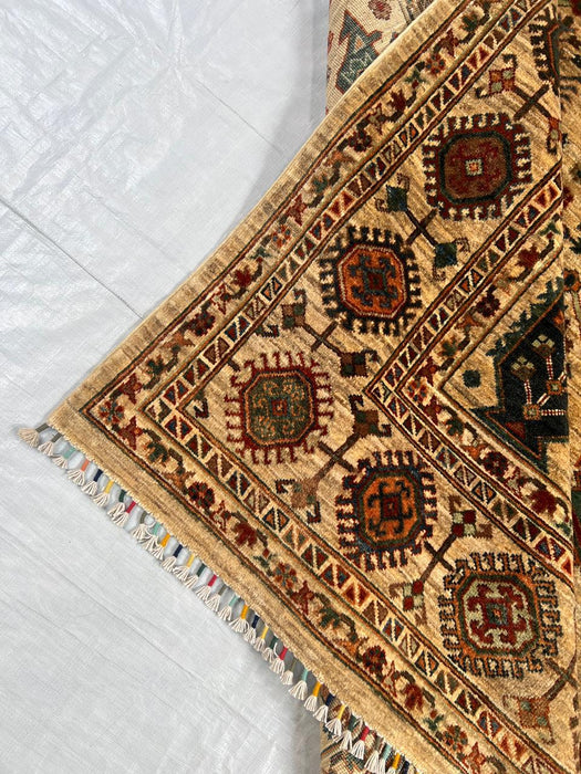 Hand-Knotted Bakhtiar Vegetable-Dyed Wool Rug,: 8' 1" x 10' 1"