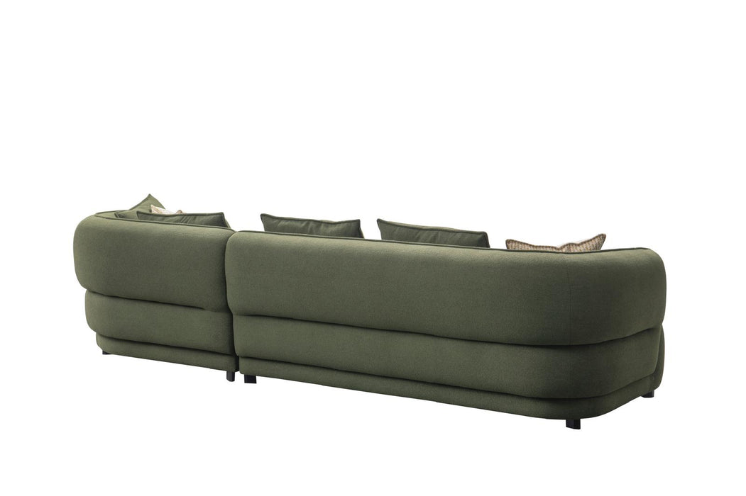 Aurora Collection Modern Upholstered Sectional Sofa – 133"