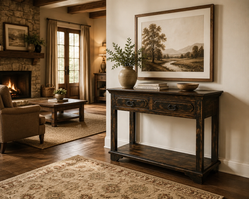 Keystone 2 Drawer Console Table