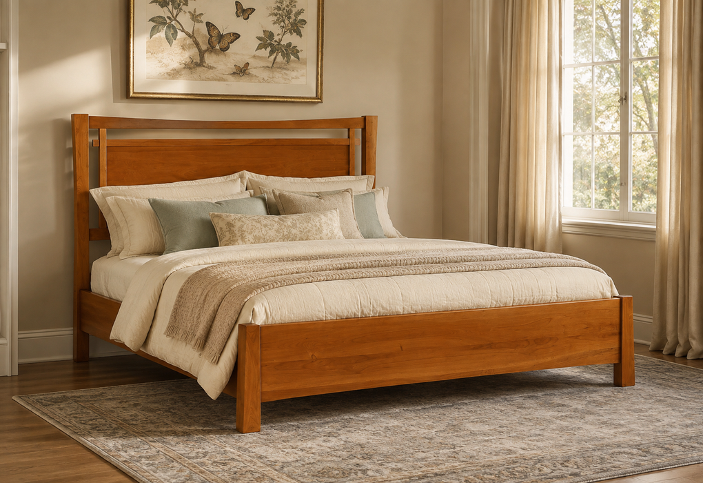 Heritage Cherry Solid Cherry Wood Storage Bed