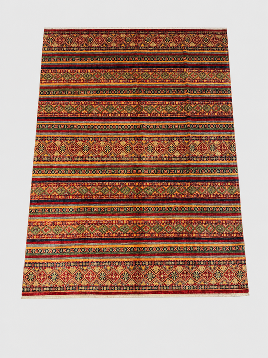 Hand-Knotted Vegetable Dye Bakhtiar Rug from Pakistan,  8' x 10'