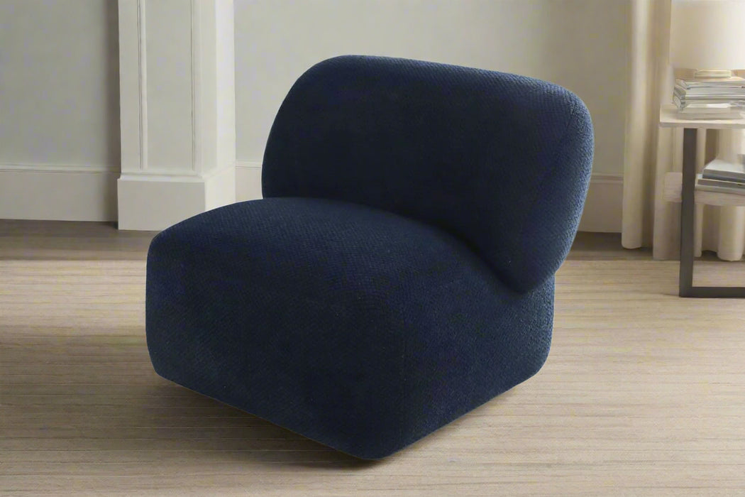 Forma Mid-Century Modern Swivel Livingroom Chair - Blue