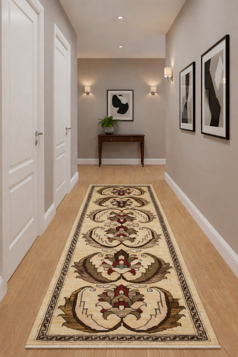 Hand-Knotted Sultanabad Vegetable-Dyed Wool Rug, 1' 10" x 4' 10"  (K)
