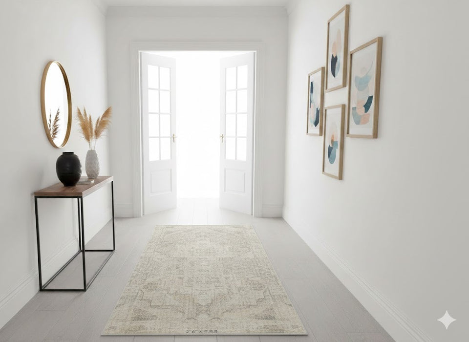 Persian-Inspired. Modern Defined. Turkish Made Rug, size 2' 6"x 9' 8" (O)