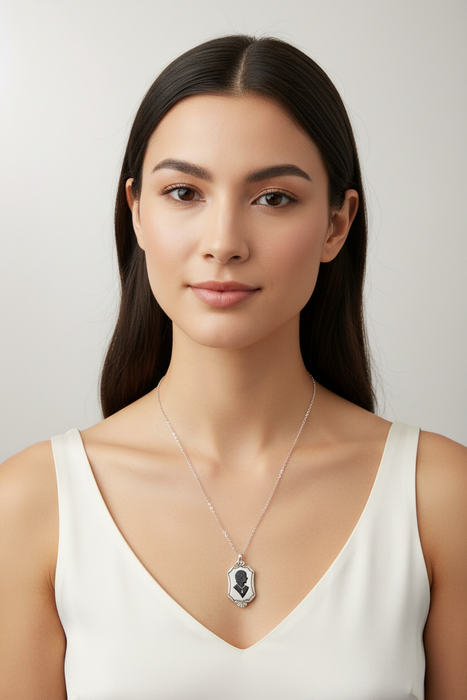 SS Portrait Pendant