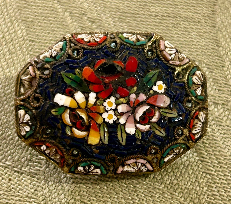 A group of seven Micro Mosaic Pins