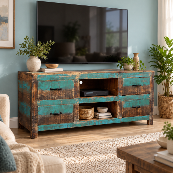 La Boca Blue TV Stand