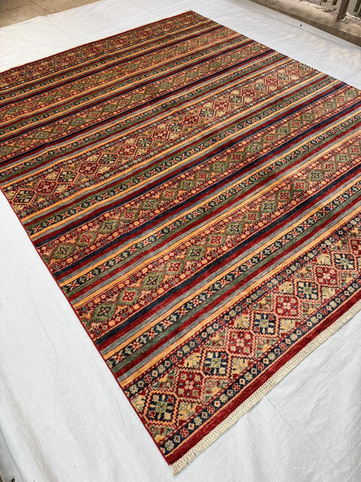 Hand-Knotted Vegetable Dye Bakhtiar Rug from Pakistan,  8' x 10'