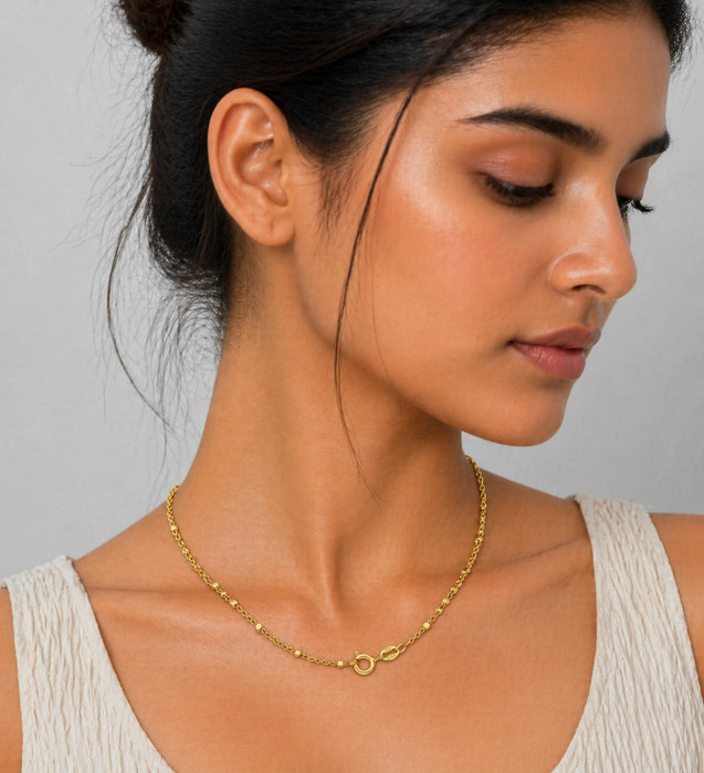 Sterling Silver Chain, 1.7mm Wide, Plated with 0.5 Micron 18K Yellow Gold, Made in Italy