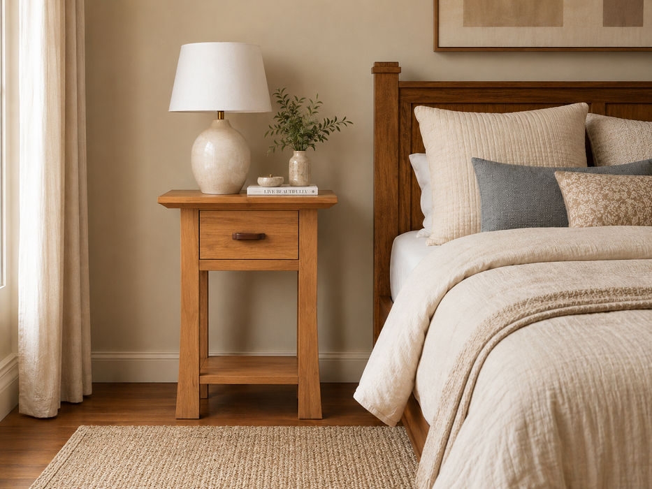 Heritage Cherry Solid Cherry Wood Nightstand / End Table