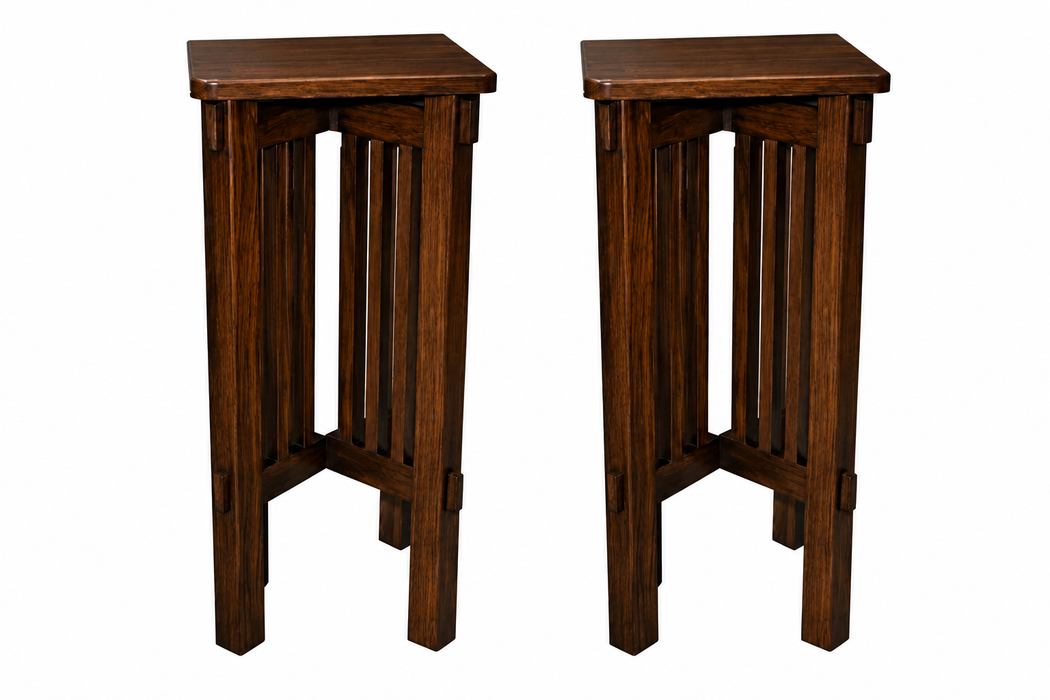Mission Spindle Side Table / Plant Stand