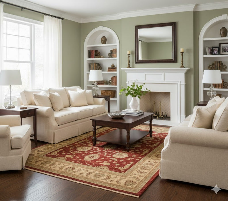 Hand-Knotted Sultanabad Vegetable-Dyed Wool Rug, 8' 2" x 10' (K)