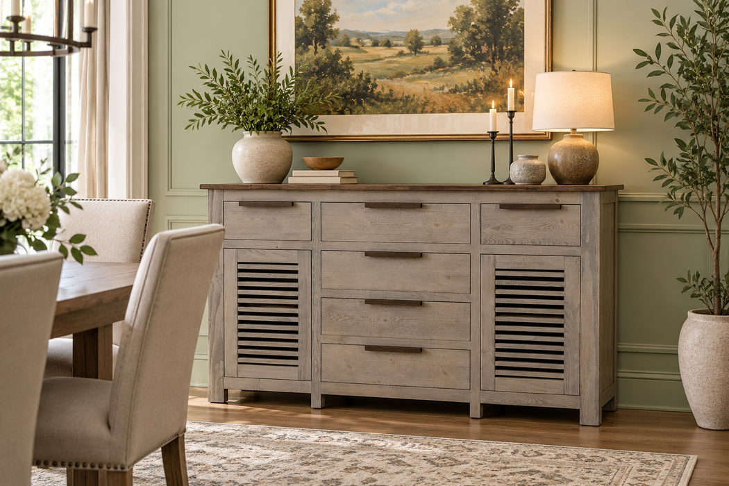 Bonfire, 6 Drawer, 2 Door, Buffet