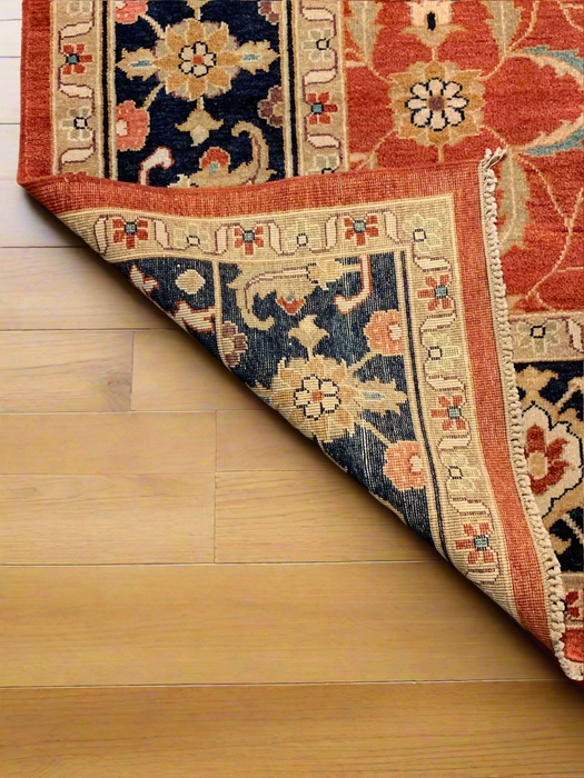 Hand-Knotted Sultanabad Vegetable-Dyed Wool Rug, 8' 7" x 12' 1" (K)