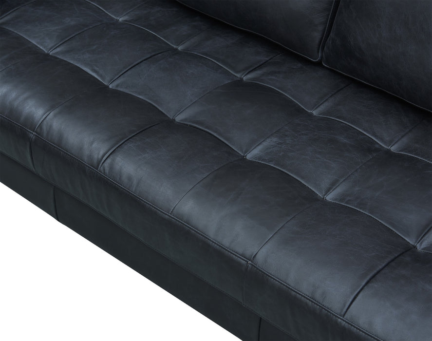 Alamo Top Grain Leather Sofa - Slate