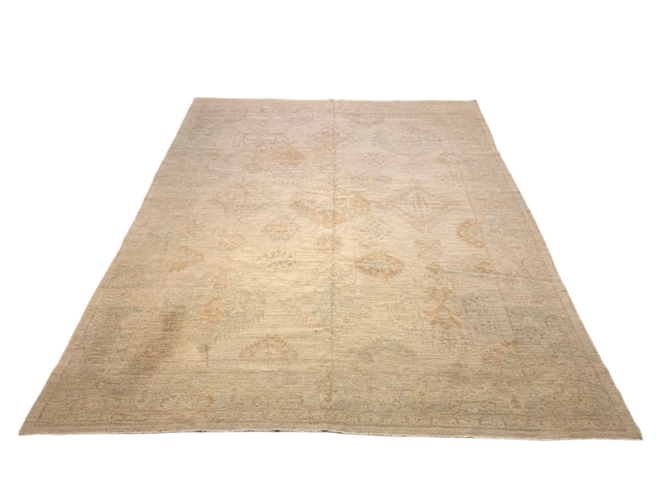 Hand-Knotted Sultanabad Vegetable-Dyed Wool Rug, 8' 10" x 11' 7"  (K)