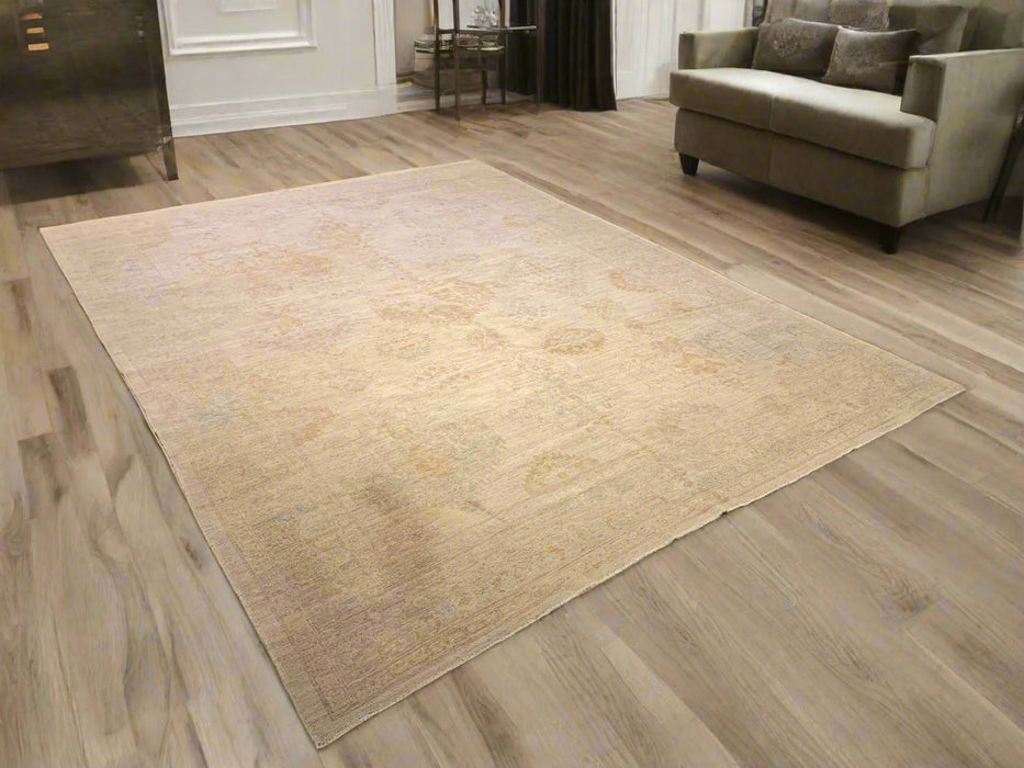 Hand-Knotted Sultanabad Vegetable-Dyed Wool Rug, 8' 10" x 11' 7"  (K)